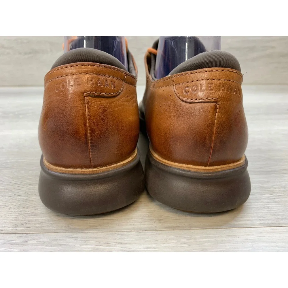 Cole Haan 2.ZeroGrand Laser Wingtip Oxford Men's 10 British Tan Shoes